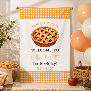 Banderoles Notre Cutie Pie fête son 1er anniversaire