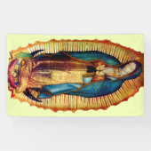 Banderoles Notre Dame de Guadalupe Tilma Vierge Marie Bannièr (Horizontal)