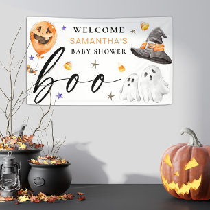 Banderoles Notre petit Boo doit Baby shower d'Halloween