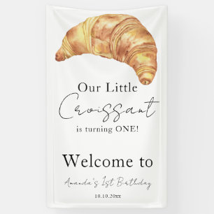 Banderoles Notre Petit Croissant Fête d'anniversaire 1 an