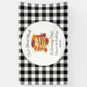 Banderoles Notre petit déjeuner d'anniversaire de gâteau de p (Vertical)