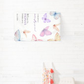 Banderoles Notre petit papillon Fille du 1er anniversaire Bie (Insitu)