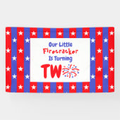 Banderoles Notre petit pétard 2e anniversaire (Horizontal)