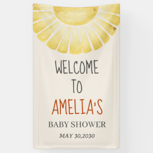 Banderoles Notre Petit Rayon de Soleil Baby Shower