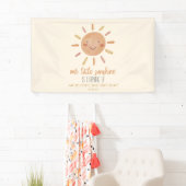 Banderoles Notre Petit Soleil Jaune Jaune Anniversaire (En situation)