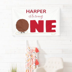 Banderoles Notre Petite Boulette De Viande À Un 1Er Anniversa