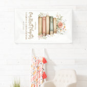 Banderoles Notre prochain chapitre Storybook Baby shower Part (En situation)