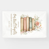 Banderoles Notre prochain chapitre Storybook Baby shower Part (Horizontal)