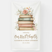 Banderoles Notre prochain chapitre Storybook Baby shower Part (Vertical)