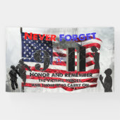 Banderoles N'oubliez jamais le 11 septembre (Horizontal)