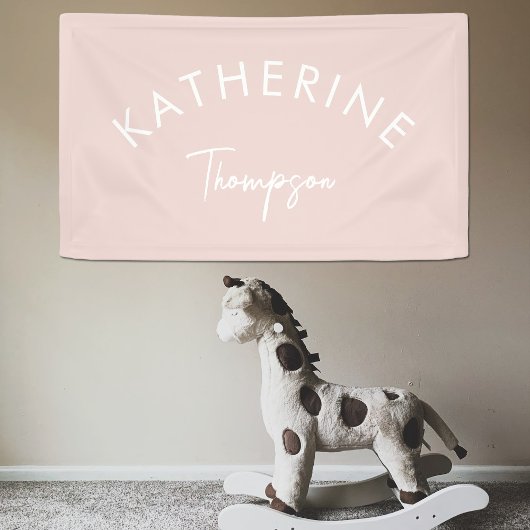 Banderoles Nourriture pour bébé Nom de bébé Salle pour enfant