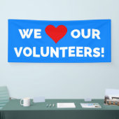 Banderoles Nous aimons nos bénévoles (Salon professionnel)
