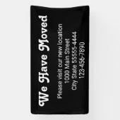 Banderoles Nous Avons Déménagé S'Il Vous Plaît Visiter Notre (Verticale)