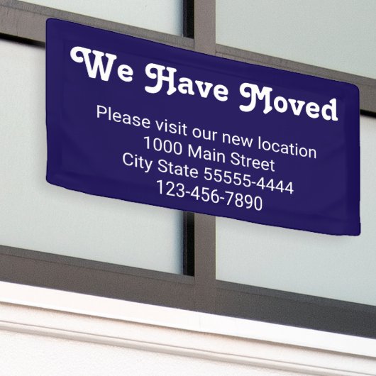 Banderoles Nous avons déménagé, veuillez visiter notre nouvel (Bâtiment extérieur)
