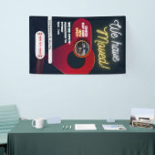 Banderoles Nous avons déplacé les annonces sur mesure Déplace (Salon professionnel)