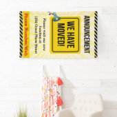 Banderoles Nous avons déplacé les annonces sur mesure Déplace (En situation)