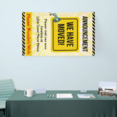 Banderoles Nous avons déplacé les annonces sur mesure Déplace (Salon professionnel)