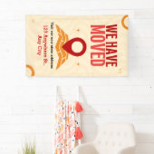 Banderoles Nous avons déplacé les annonces sur mesure Déplace (En situation)