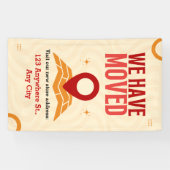 Banderoles Nous avons déplacé les annonces sur mesure Déplace (Horizontal)