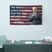 Banderoles Nous choisissons la science et espérons que Joe Bi (Salon professionnel)