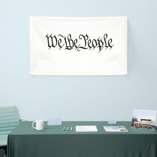 Banderoles Nous Le Peuple (Salon professionnel)