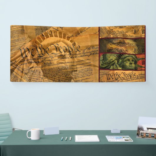 Banderoles Nous, Le Peuple (Salon professionnel)