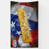 Banderoles Nous Le Peuple Constitution Américaine  (Vertical)