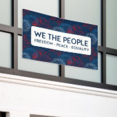 Banderoles NOUS LE PEUPLE Liberté Paix Égalité | Feux (Bâtiment extérieur)