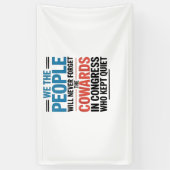 Banderoles Nous, le Peuple, N'Oublierons Jamais les Lâches  (Vertical)