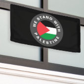 Banderoles Nous nous tenons avec la Palestine drapeau texte p (Bâtiment extérieur)