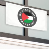 Banderoles Nous nous tenons avec la Palestine drapeau texte p (Bâtiment extérieur)