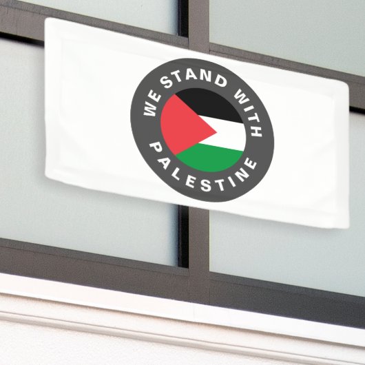 Banderoles Nous nous tenons avec la Palestine drapeau texte p (Bâtiment extérieur)
