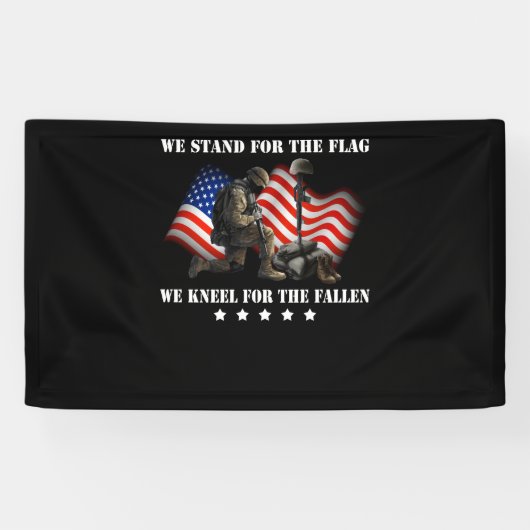 Banderoles Nous Nous Tenons Pour Le Drapeau Que Nous Mettons (Horizontal)