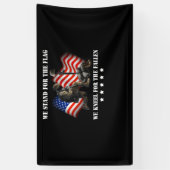 Banderoles Nous Nous Tenons Pour Le Drapeau Que Nous Mettons (Vertical)