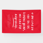 Banderoles Nous pouvons faire n'importe quoi amusant année sc (Horizontal)