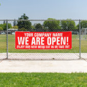 Banderoles Nous sommes des enseignes commerciales ouvertes de (En situation)