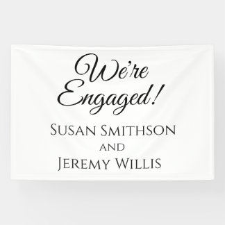 Banderoles Nous sommes engagés Engagement Party Banner Décora
