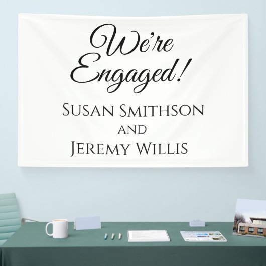 Banderoles Nous sommes engagés Engagement Party Banner Décora (Salon professionnel)