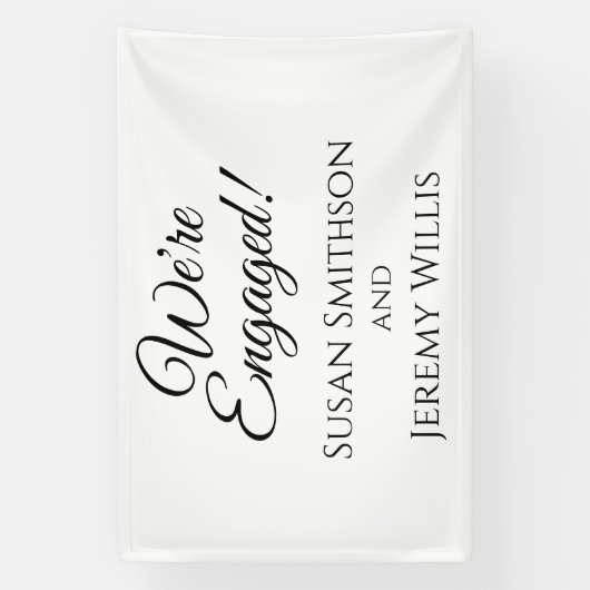 Banderoles Nous sommes engagés Engagement Party Banner Décora (Verticale)