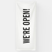 Banderoles Nous sommes Open Simple Minimal Minimalist Busines (Vertical)