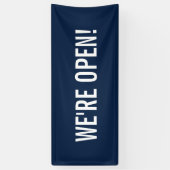 Banderoles Nous sommes Open Simple Minimal Minimalist Busines (Vertical)