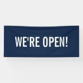Banderoles Nous sommes Open Simple Minimal Minimalist Busines (Horizontal)
