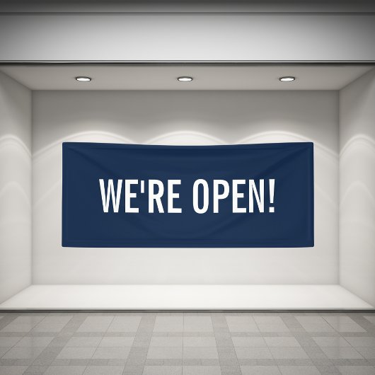 Banderoles Nous sommes Open Simple Minimal Minimalist Busines