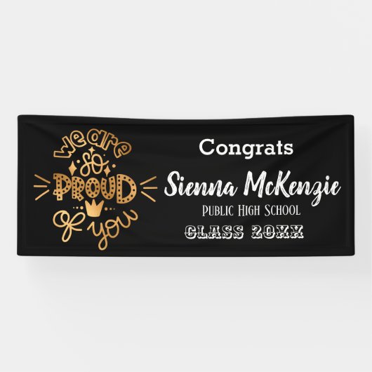 Banderoles Nous sommes tellement fiers de vous (Horizontal)