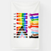 Banderoles Nous sommes tous humains (Vertical)