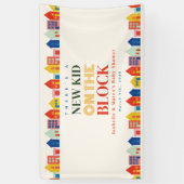 Banderoles Nouveau gosse sur le Baby shower des maisons neutr (Vertical)