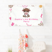 Banderoles Nouvel anniversaire à la vache royale (En situation)