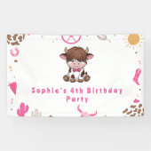 Banderoles Nouvel anniversaire à la vache royale (Horizontal)