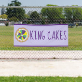 Banderoles Nouvelle-Orléans Mardi Gras King Cakes (En situation)