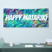 Banderoles Nouvelle-Zélande Abalone Paua Shell Motif 1 (Salon professionnel)